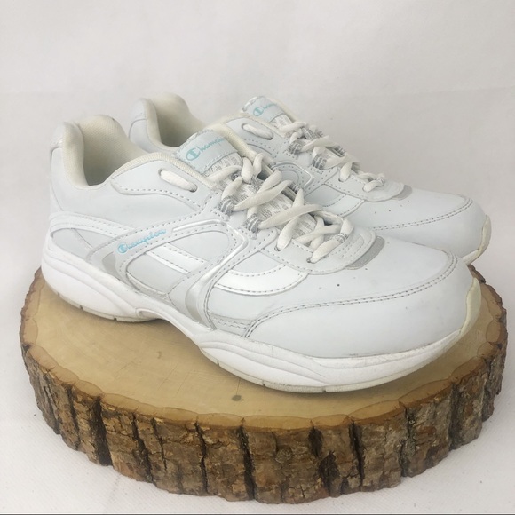 champion white running shoes